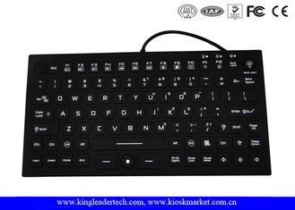 IP68 Backlit Super Thin Washable Silicone Keyboard Built-in Mouse