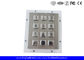 Stainless Steel Industrial Numeric Keypad Vandal High Resistance For Access Control System
