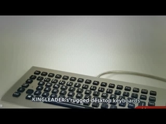 แข็งแกร่ง กันน้ํา กันแวนดัล โต๊ะทํางาน สแตนเลส โลหะ Backlit คีย์บอร์ด