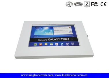 ซื้อ โลหะสีขาวปลอดภัย Ipad Kiosk ตู้สำหรับกาแล็กซี่แท็บ 10.1 นิ้ว online manufacture