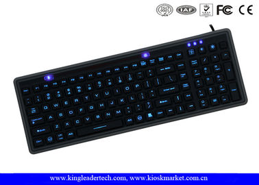 ซื้อ IP68 แป้นพิมพ์ซิลิโคน Super Slim สีดำที่สามารถถอดล้างได้ USB Interface Long Life online manufacture