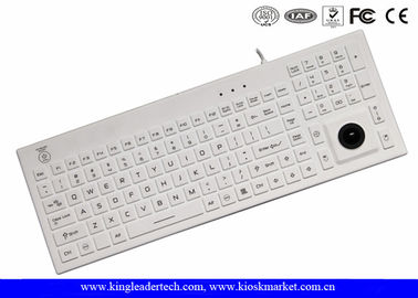 ซื้อ สีขาว IP68 Super Slim USB แป้นพิมพ์ซิลิโคนกับเปิด / ปิดสวิทช์ online manufacture