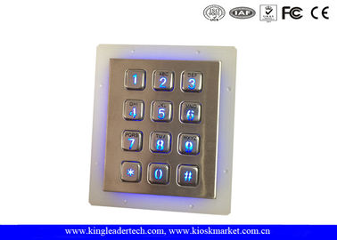 ซื้อ IP65 คะแนนสแตนเลสปุ่มกดปุ่มกด 3x4 สำหรับระบบควบคุมการเข้าถึง online manufacture