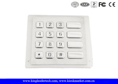 ซื้อ สแตนเลสที่มีความทนทานต่อ USB ปุ่มกดป่าเถื่อนหลักฐานเมทริกซ์ 4x4 Kiosk ปุ่มกด online manufacture
