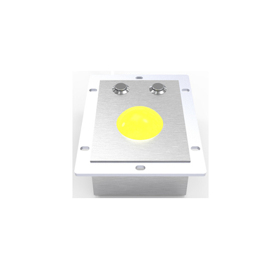 ซื้อ เมาส์แทร็กบอลอุตสาหกรรมทนทานสแตนเลสขนาด 50 มม. สีเหลืองกันน้ำ online manufacture