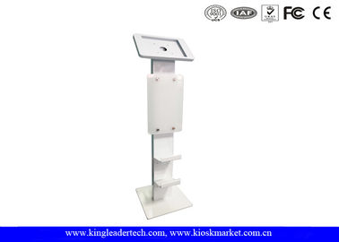 ซื้อ แผงโลโก้แท็บเล็ต Kiosk ยืนอิสระพร้อมชั้นวางรองเท้า online manufacture