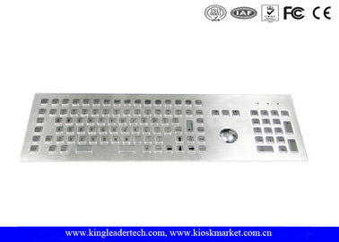 ซื้อ แป้นพิมพ์สแตนเลสสตีลโลหะอุตสาหกรรมที่ทนทานด้วย Trackball ออพติคัลแบบบูรณาการ online manufacture