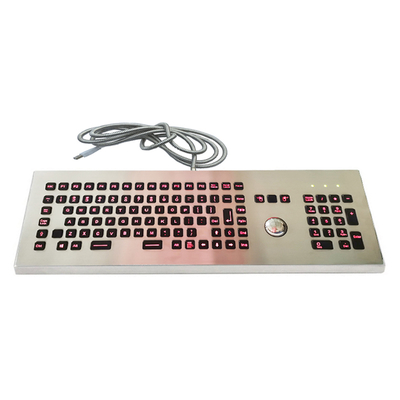 ซื้อ Backlit Desktop กระชับกระชับปุ่มกันน้ํา กันแวนดัล พร้อม Trackball ออทติก และคีย์พาด์เลข online manufacture