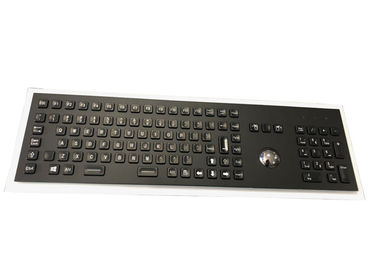 ซื้อ คีย์บอร์ดอุตสาหกรรมแบ็คไลท์ LED พร้อมปุ่ม FN แบบเต็มแทร็กบอล 103 คีย์ online manufacture
