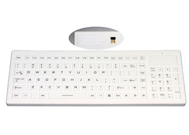 ซื้อ โลโก้แป้นพิมพ์ซิลิโคนกันน้ำแบบกำหนดเองพร้อมตัวรับสัญญาณ USB ไร้สายและแป้นตัวเลข online manufacture