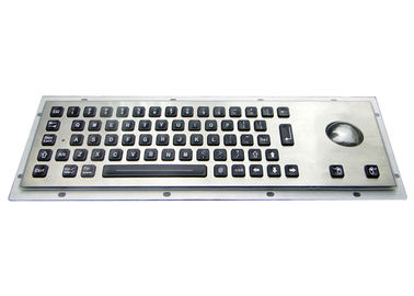 ซื้อ สาดสแตนเลสสตีลที่ทนแป้นพิมพ์ 64 ปุ่มเรืองแสงด้วย Trackball / Backlit online manufacture