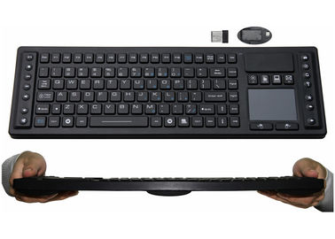 ซื้อ คีย์บอร์ดกันน้ำไร้สาย SKB-85-WL พร้อมตัวรับสัญญาณ USB ของเมาส์ทัชแพด online manufacture