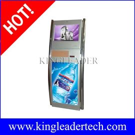 ซื้อ ตนเองให้บริการจองตั๋วตู้มีหน้าจอสัมผัสเห็นและเสาสองสแตนเลส online manufacture