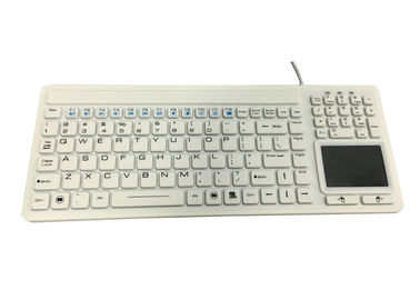 ซื้อ Desktop Mount IP68 คีย์บอร์ดกันน้ำต้านจุลชีพ 107 คีย์ online manufacture