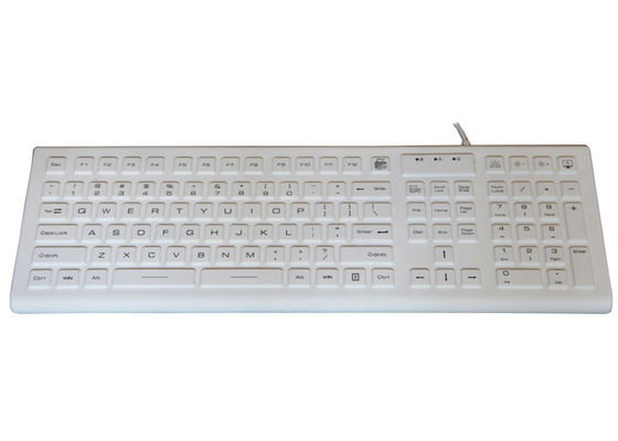 ซื้อ คีย์บอร์ดการแพทย์กันน้ำต้านจุลชีพ 100mA พร้อมปิดแบ็คไลท์ online manufacture