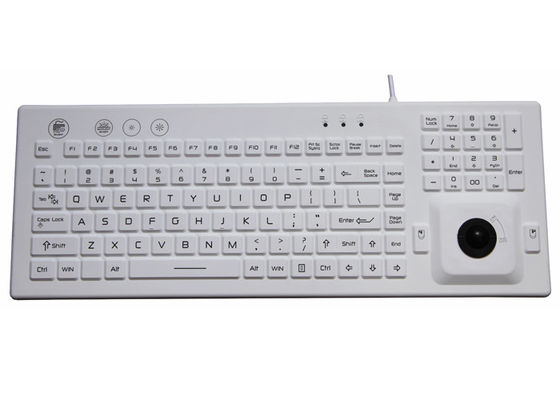 ซื้อ IEC 60512-4 106 คีย์คีย์บอร์ดกันน้ำ 100mA PS2 พร้อม Trackball online manufacture