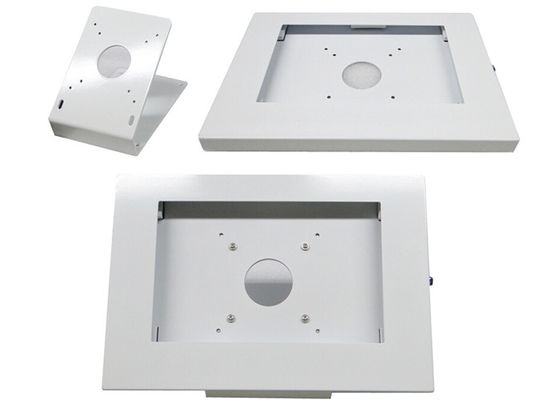 ซื้อ ผงเคลือบแท็บเล็ตเหล็กแผ่นรีดเย็นรักษาความปลอดภัย Kiosk โลหะที่ทนทาน Ipad Kiosk Holder online manufacture