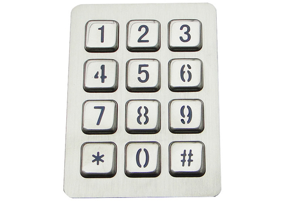 ซื้อ 3X4 Matrix Backlit Metal Keypad Liquid Proof 20mA พร้อมปุ่ม Backlit 12 ปุ่ม online manufacture