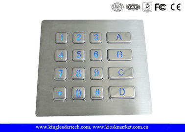 ซื้อ ทนทาน Backlit โลหะปุ่มกดด้วย 16 คีย์สำหรับระบบรักษาความปลอดภัย Access Control online manufacture
