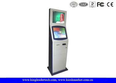 ซื้อ จอแสดงผลแบบคู่ขนาด 15 นิ้ว SAW Touch Screen Kiosk ตั้งพื้นสำหรับโรงพยาบาล Court House online manufacture