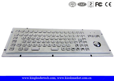 ซื้อ 86 คีย์ IP65 เหล็กสแตนเลสอุตสาหกรรมคะแนน Kiosk แป้นพิมพ์มี Trackball online manufacture