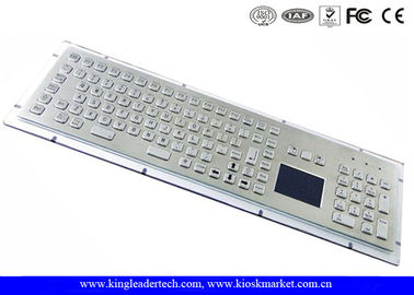 ซื้อ คีย์บอร์ดอุตสาหกรรมที่ปรับแต่งได้พร้อมทัชแพด Stainless Steel Vandal Proof online manufacture