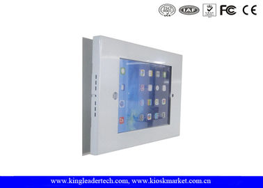 ซื้อ ติดผนังที่มีความทนทานโลหะ Ipad Kiosk สิ่งที่ส่งมาด้วยสลิมสีดำวงเล็บสำหรับ 2 Ipad / 3/4 / อากาศ online manufacture