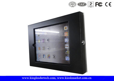 ซื้อ ติดตั้งบนผนังสีดำด้าน Ipad Kiosk สิ่งที่ส่งมาที่ทำจากโลหะทนทานด้วยผงเคลือบ online manufacture