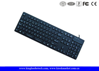 ซื้อ Super Slim คีย์บอร์ดซิลิโคนกันน้ำด้วย FN คีย์และปุ่มกดตัวเลขในการเชื่อมต่อ USB online manufacture