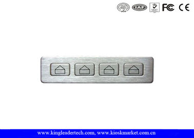 ซื้อ IP65 ปุ่มกดตัวเลขอุตสาหกรรมโลหะกันฝุ่นพร้อมปุ่มโลหะเดินทางสั้น 4 ปุ่ม online manufacture