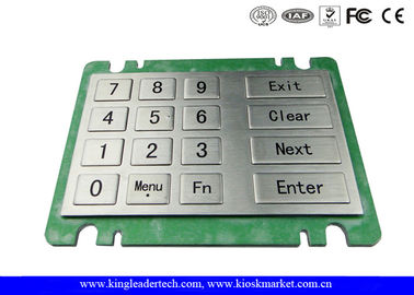 ซื้อ Ruggedized ป่าเถื่อนทนโลหะปุ่มกดตัวเลขที่มี 16 คีย์โลหะขนาดใหญ่สำหรับเครื่องหยอดเหรียญ online manufacture