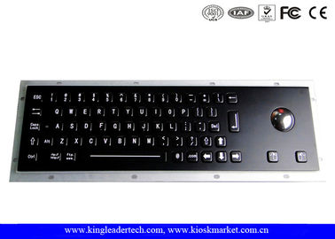 ซื้อ คีย์บอร์ดอุตสาหกรรมสีดำกับ Trackball Optical เต็มคีย์การเดินทางได้ที่โครงสร้างมาตรฐาน IP65 online manufacture