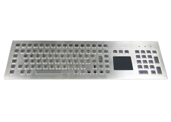 ซื้อ แป้นพิมพ์โลหะอุตสาหกรรมที่ทนทานติดตั้งด้านหน้าพร้อมแทร็คแพด online manufacture