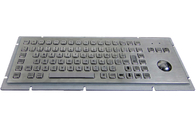 Kiosk Industrial Stainless Steel Keyboard With Trackball