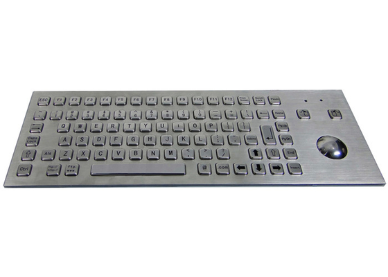 ซื้อ แป้นพิมพ์เมาท์แผงสแตนเลสอุตสาหกรรม IP65 พร้อมแทร็กบอลเมาส์ออปติคัล online manufacture