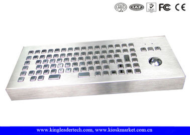 ซื้อ สก์ท็อป 86 แป้นคีย์บอร์ดกันน้ำโลหะที่มีบูรณา Trackball online manufacture
