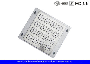 ซื้อ 16 แป้นแบนแป้นตัวเลขอุตสาหกรรมแผงด้านหลัง Mount Brushed 4x4 Matrix Metal online manufacture