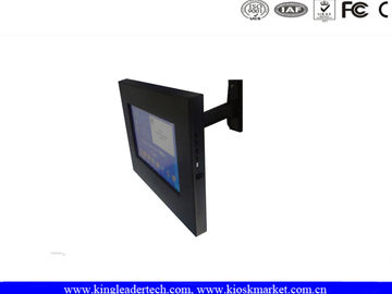 Powder Coated Tablet Enclosure Stand 10.1'' Flexible For Self Displaying
