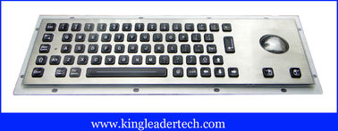 Silver Grey Illuminated Metal Keyboard Dust-Proof With 65 LED Individually-Lit Keys
